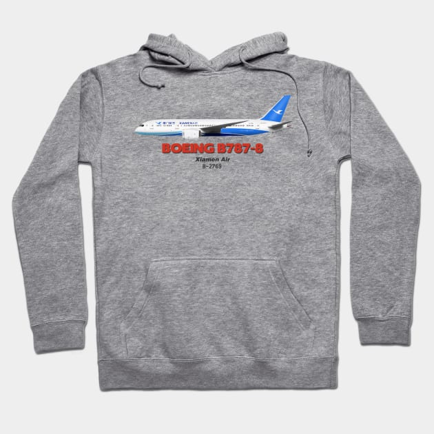 Boeing B787-8 - Xiamen Air Hoodie by TheArtofFlying